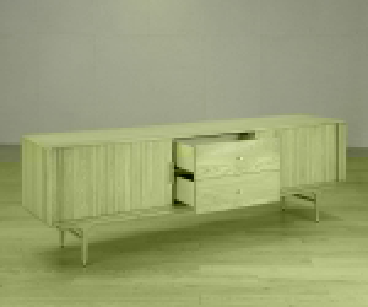 Meuble multimédia Hendrick 79 II - Chêne blanc